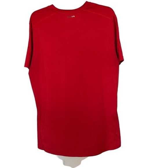 ADIDAS Climalite tech fit Short Sleeve red Athletic Shirt. Size large - Picture 2 of 11
